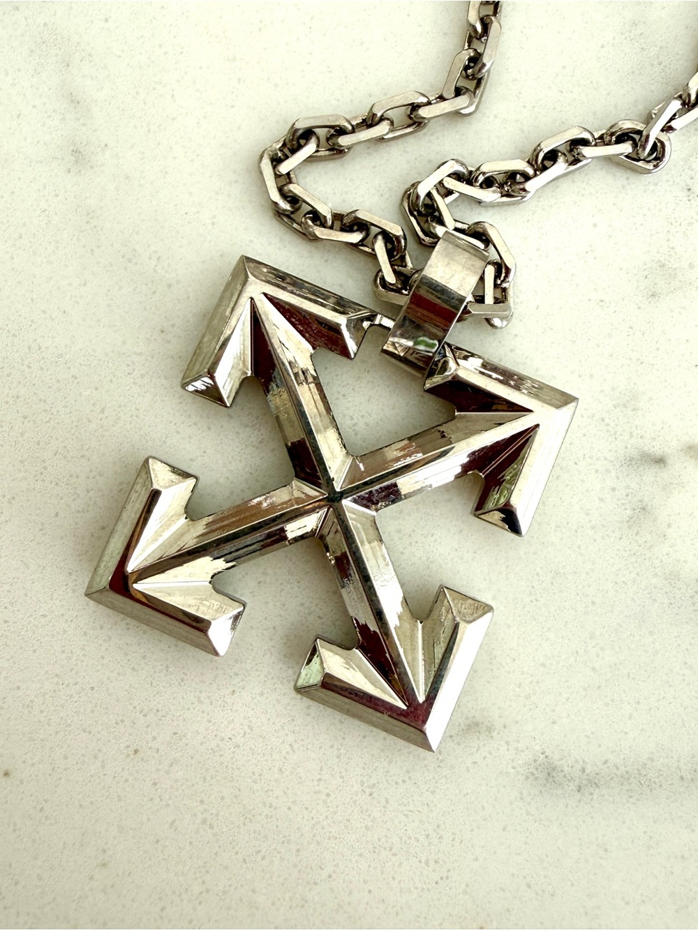 Off-White Arrow Necklace